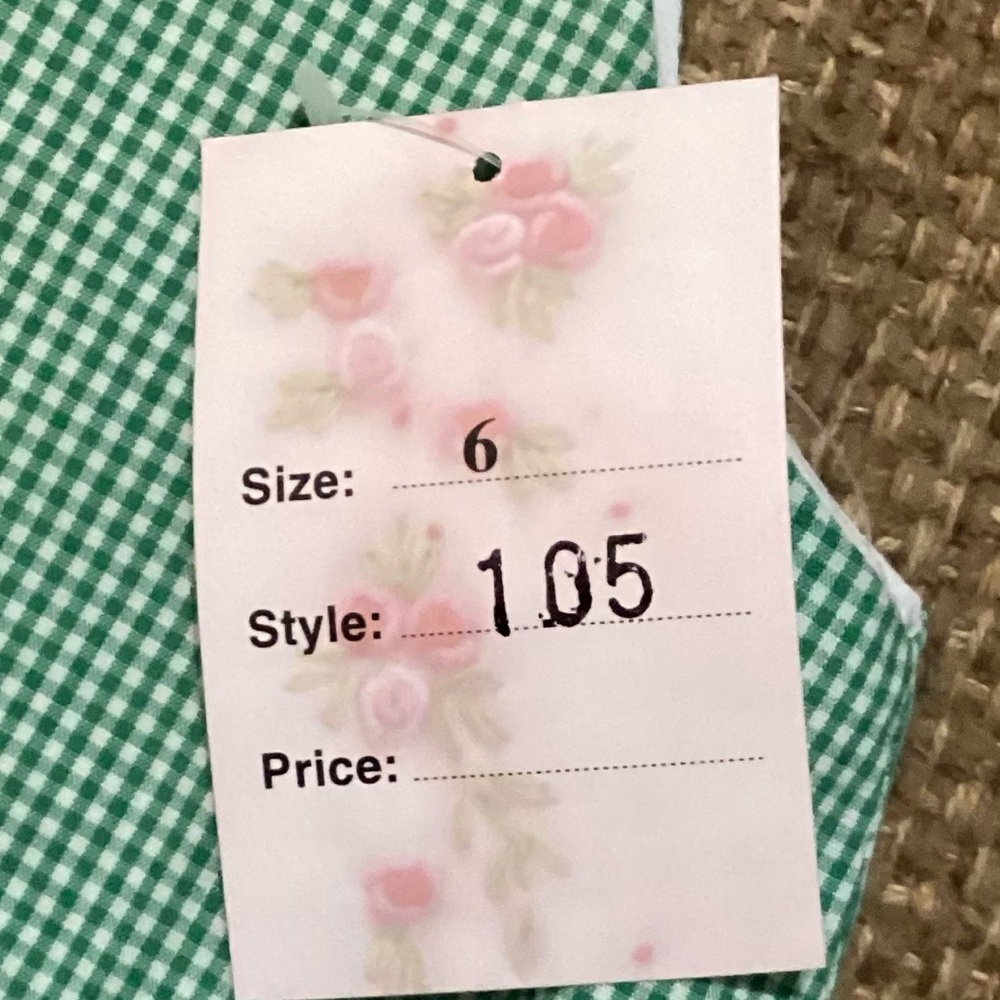 Mom & Me girls gingham dress size 6 - Picture 3 of 5